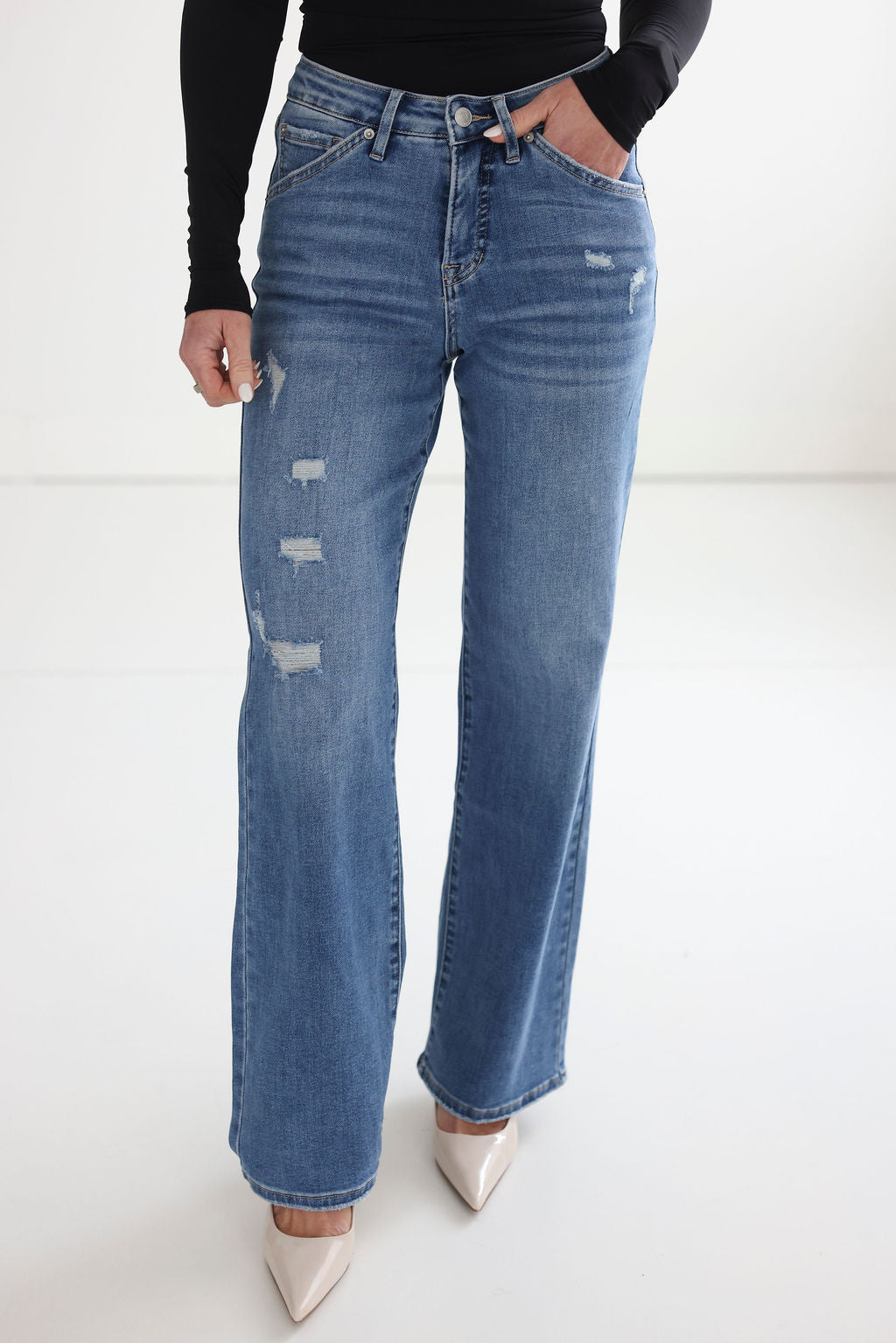 image of Jennie Mica Wide Leg Jeans