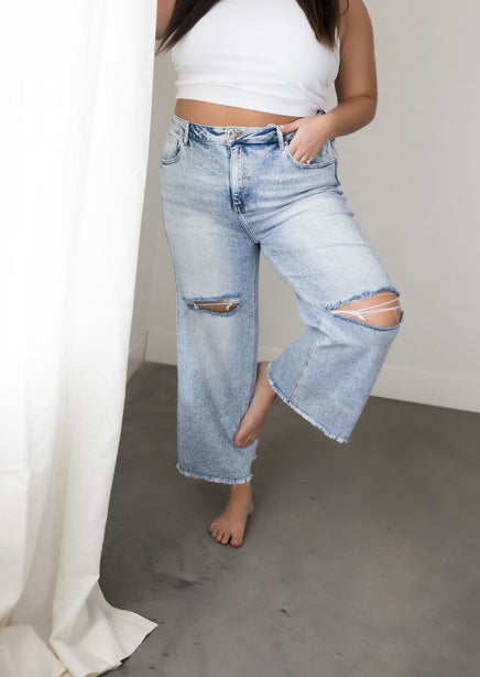 Curvy Viola Wide Leg Jeans