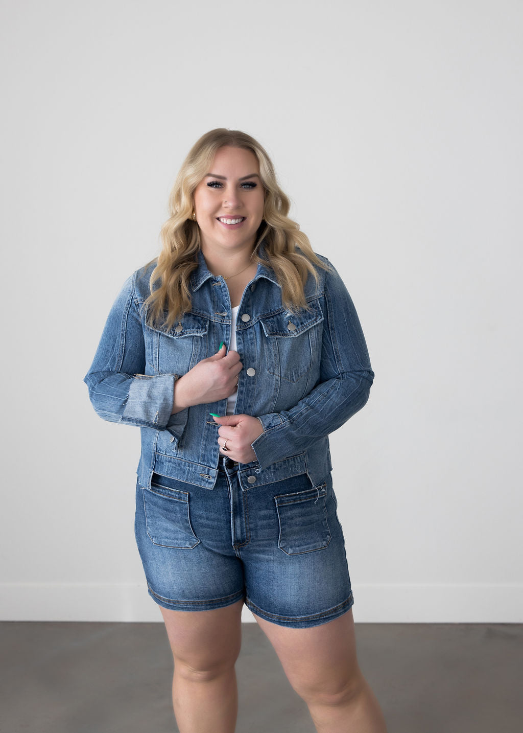 Curvy Sloane Denim Jacket