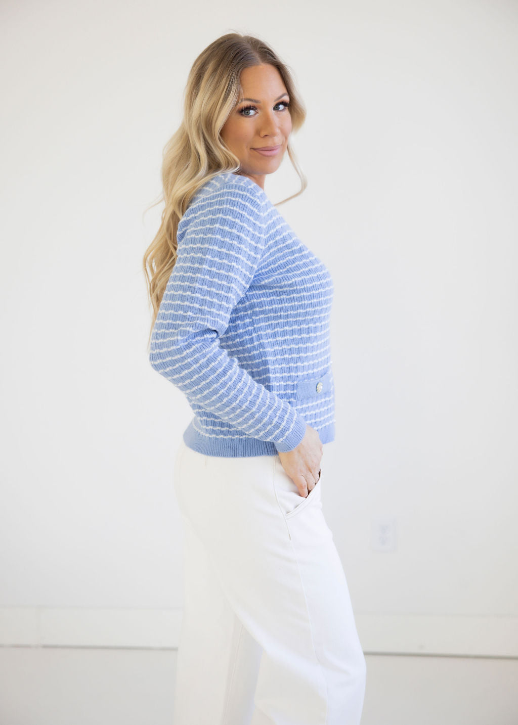 Prestyn Striped Cardigan