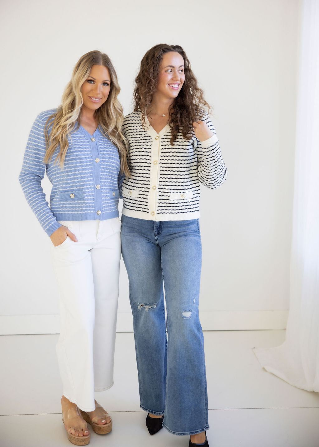 Prestyn Striped Cardigan