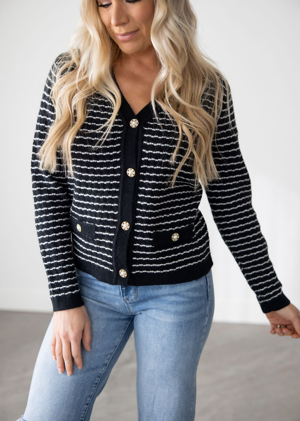 Prestyn Striped Cardigan