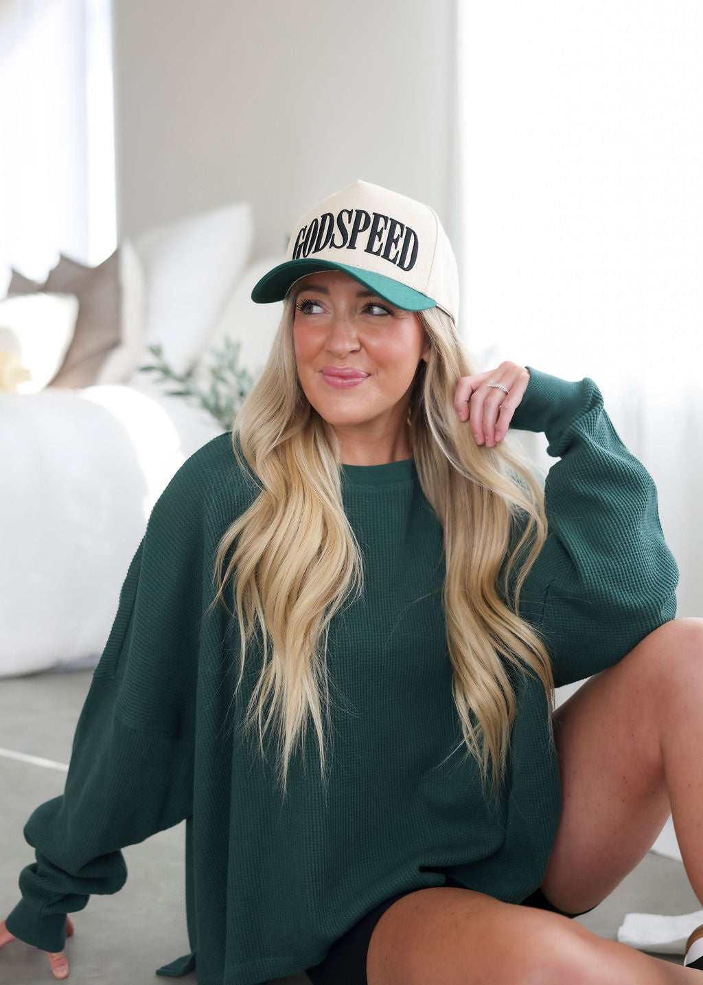 Sky Waffle Long Sleeve by Lily & Lottie