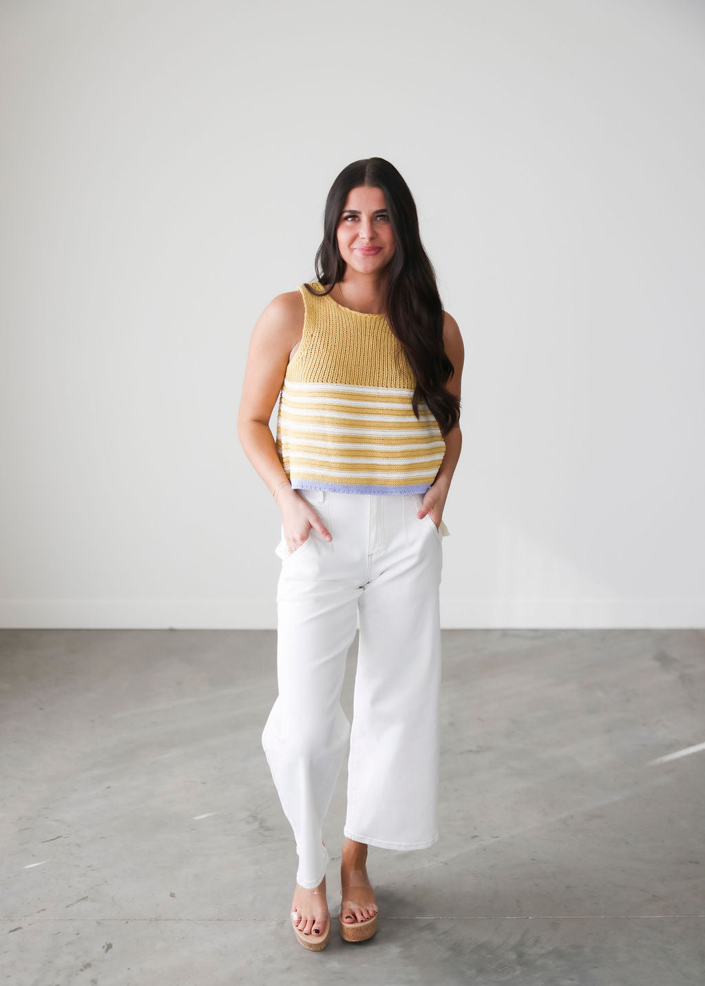 Colbie Stripe Knit Tank