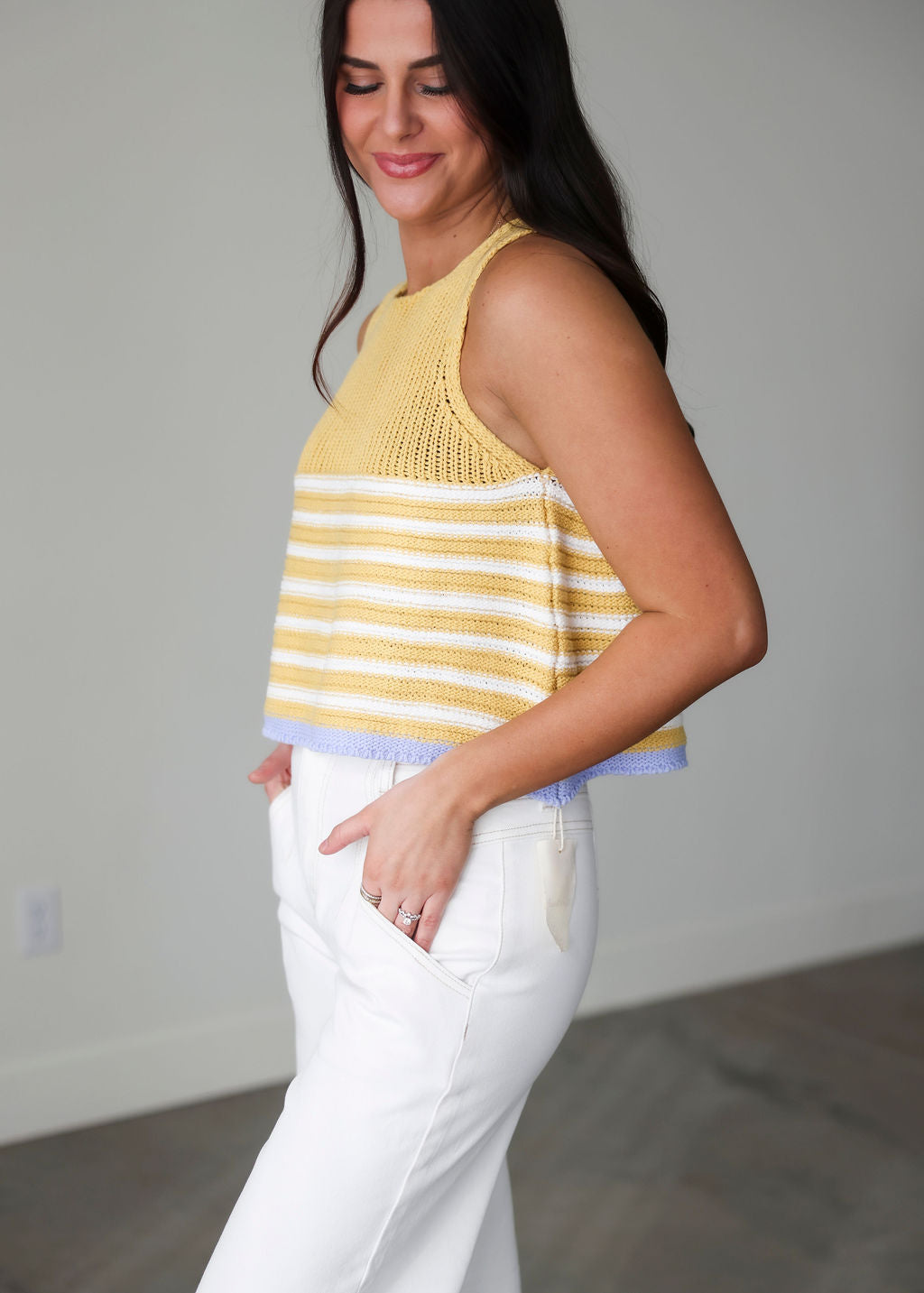 Colbie Stripe Knit Tank