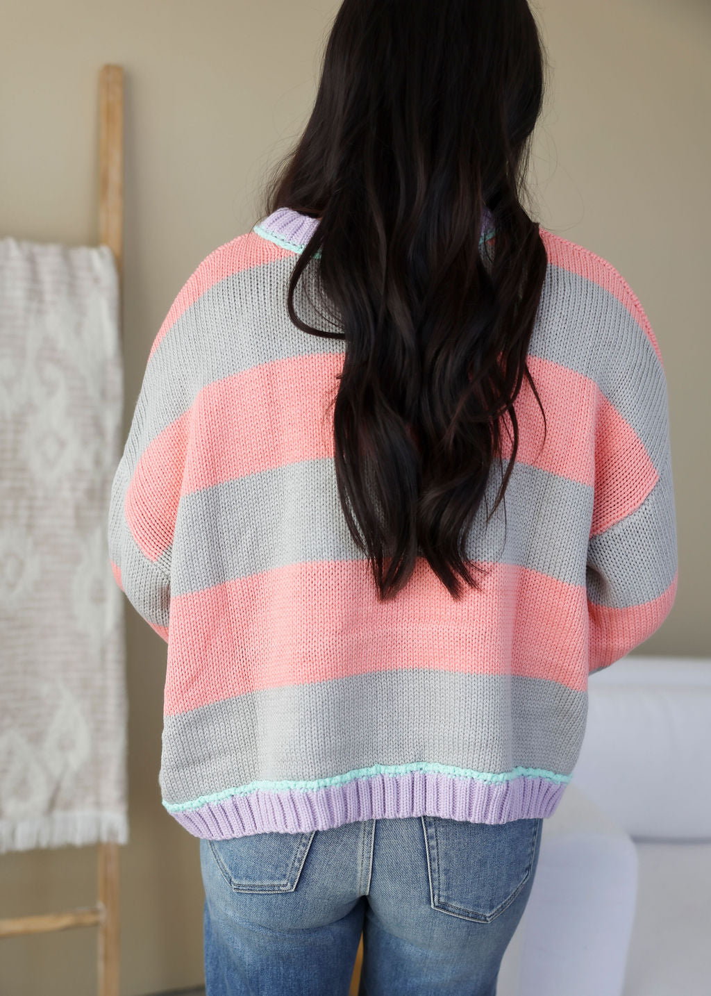 Sunset Striped Sweater