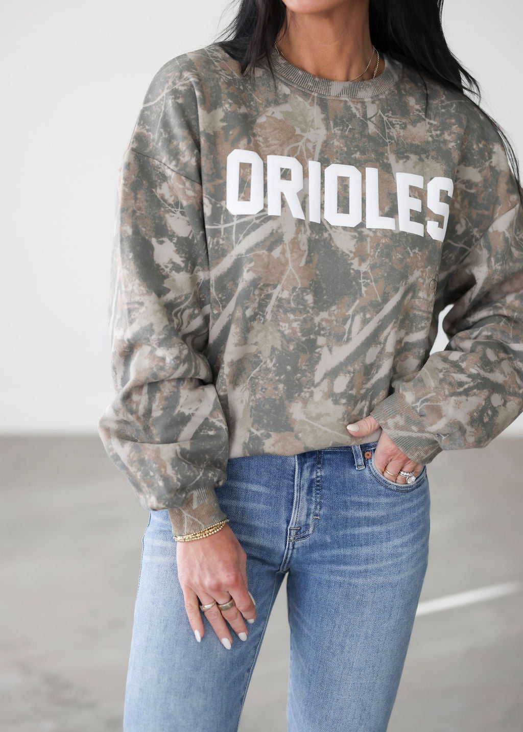 image of Orioles Camo Graphic Crew