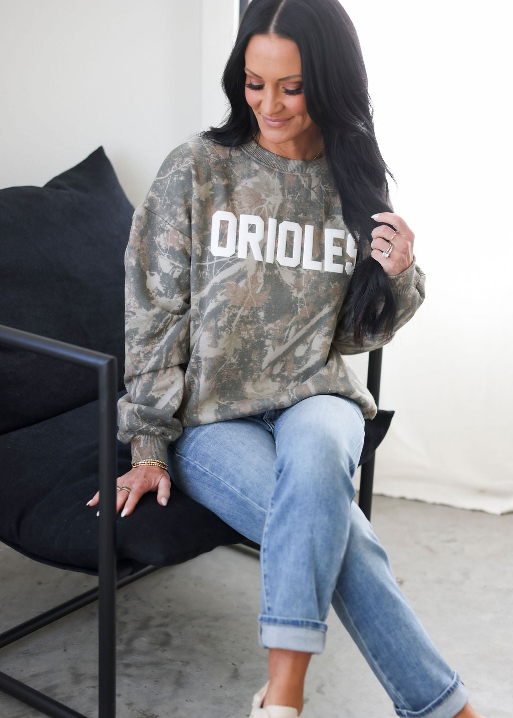 Orioles Camo Graphic Crew