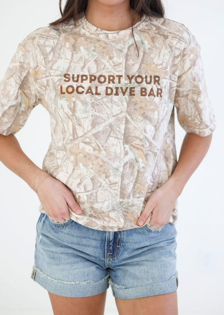 Support Your Local Dive Bar Graphic Tee product view