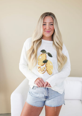 Lemon Knit Sweater