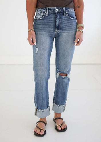 Selma Petra Cuffed Straight Jean