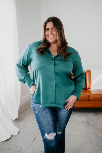 Kendrix Satin Button Down Top