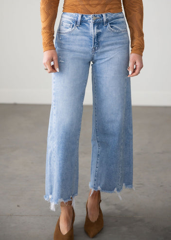 Kya Lovervet Cropped Wide Leg Jeans