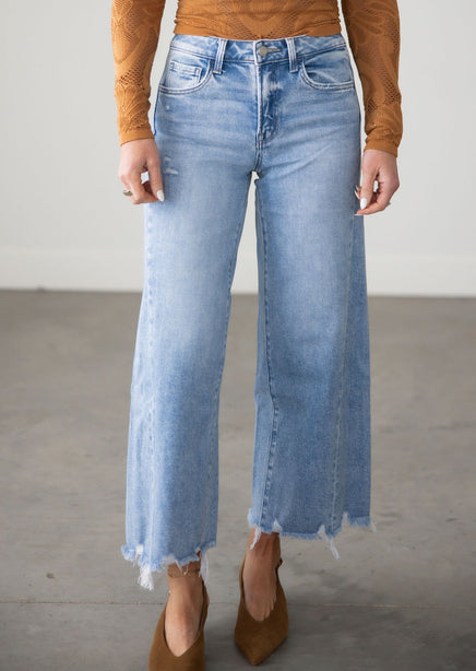 Kya Lovervet Cropped Wide Leg Jeans product view