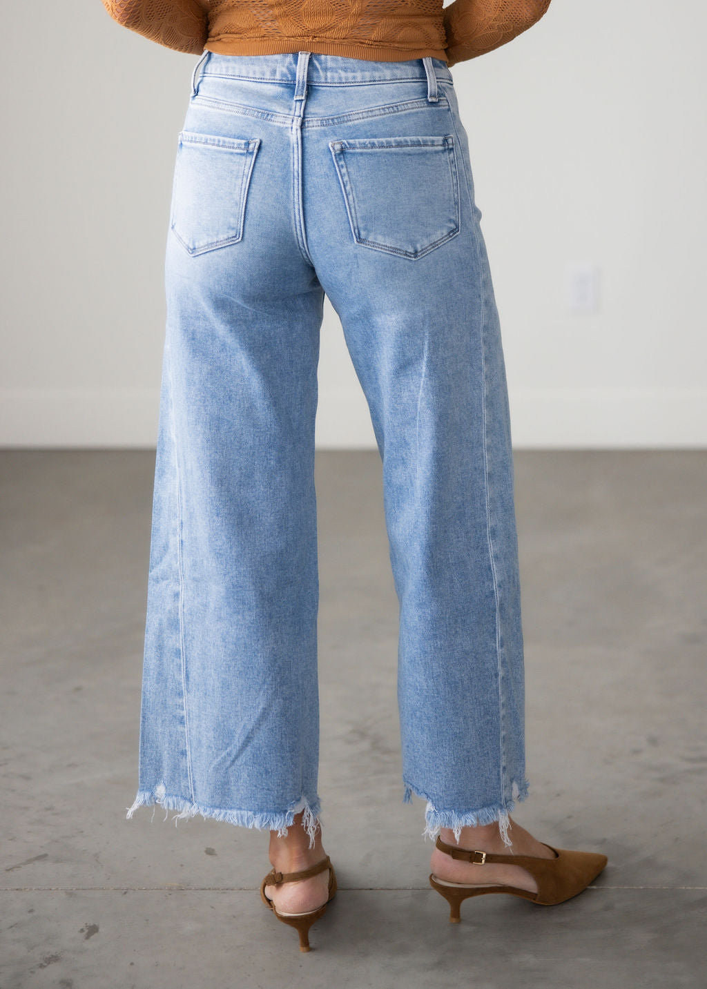 Kya Lovervet Cropped Wide Leg Jeans