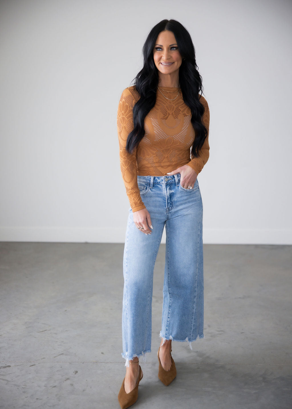 Rachelle Mesh Top