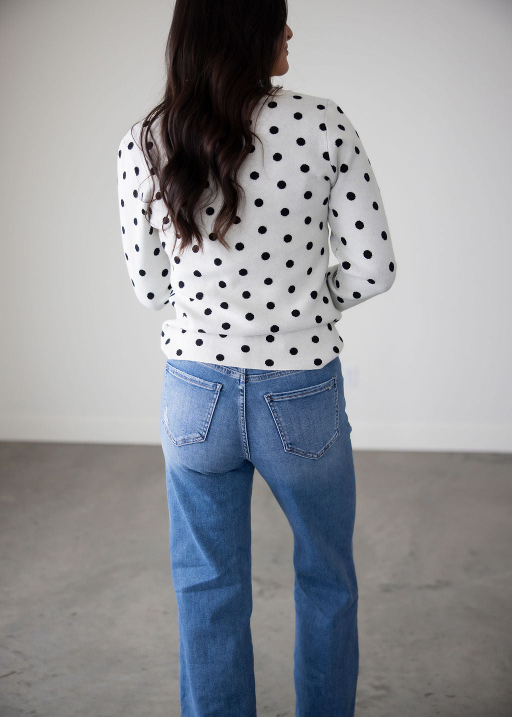 Kyle Polka Dot Knit Top