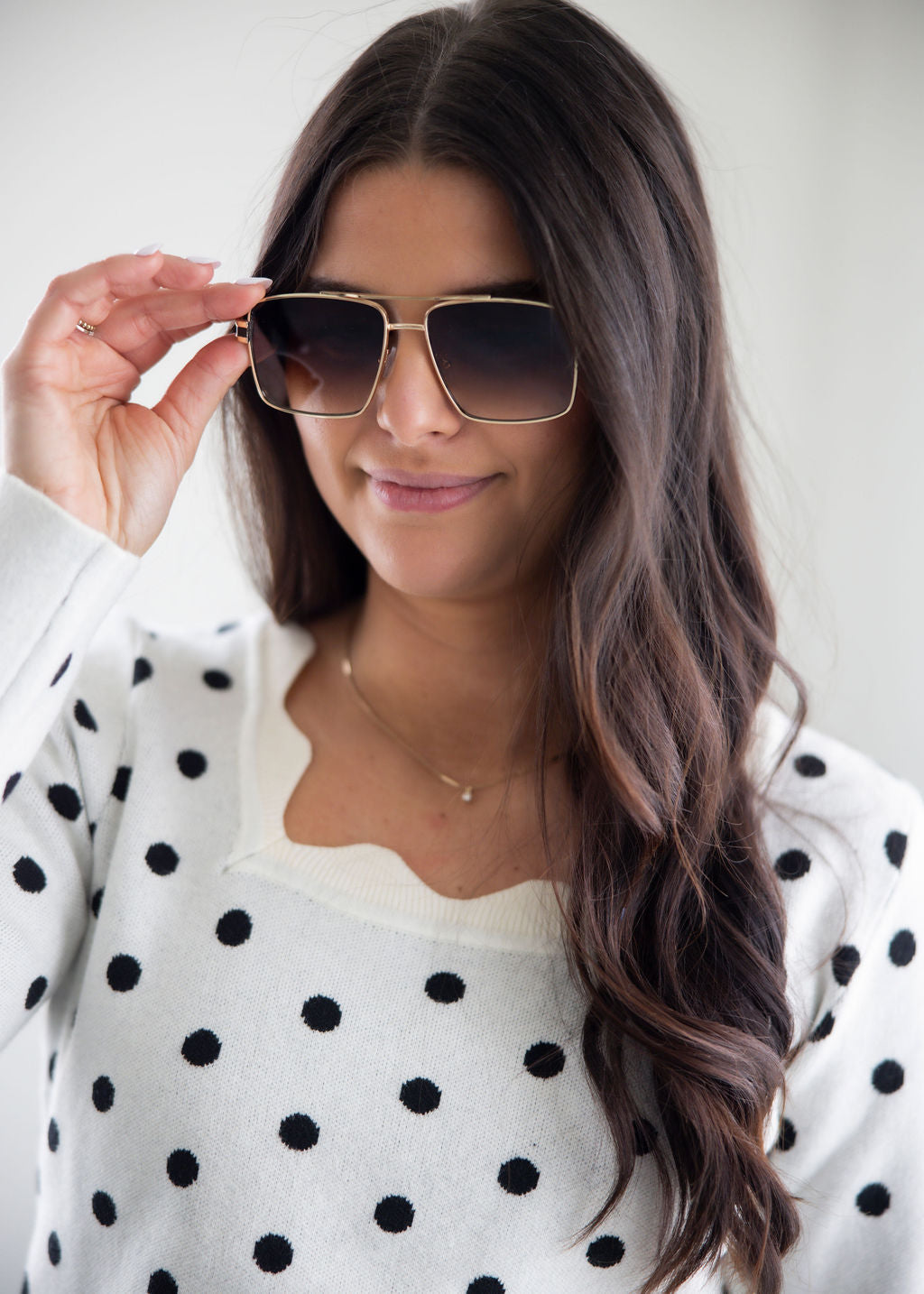 Kyle Polka Dot Knit Top