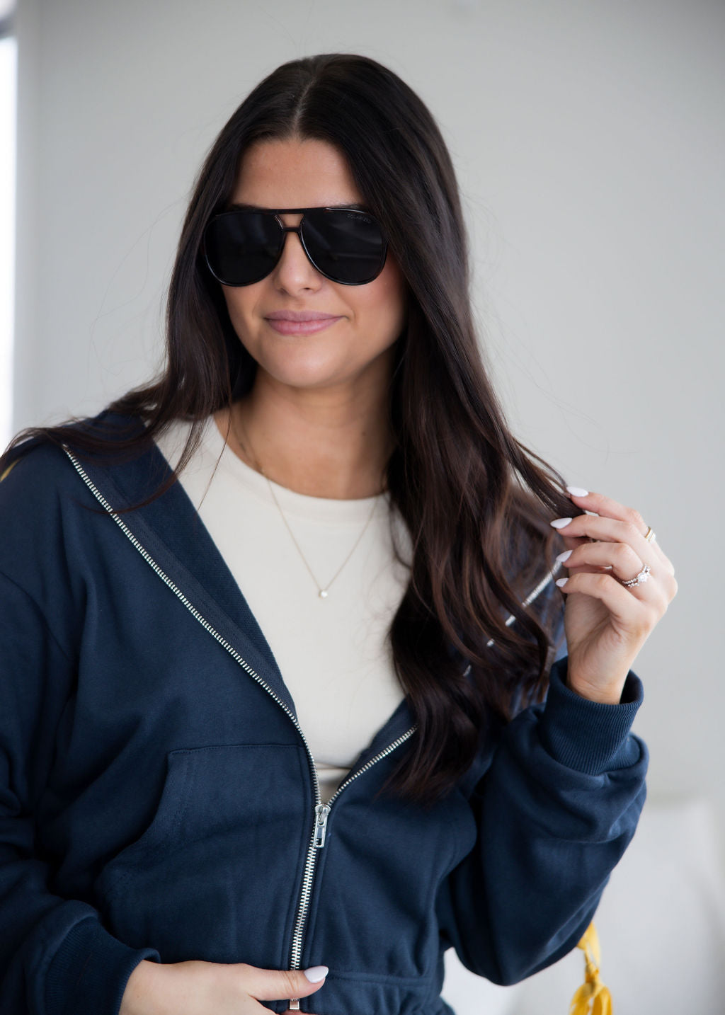 Sideline Ribbon Zip Hoodie