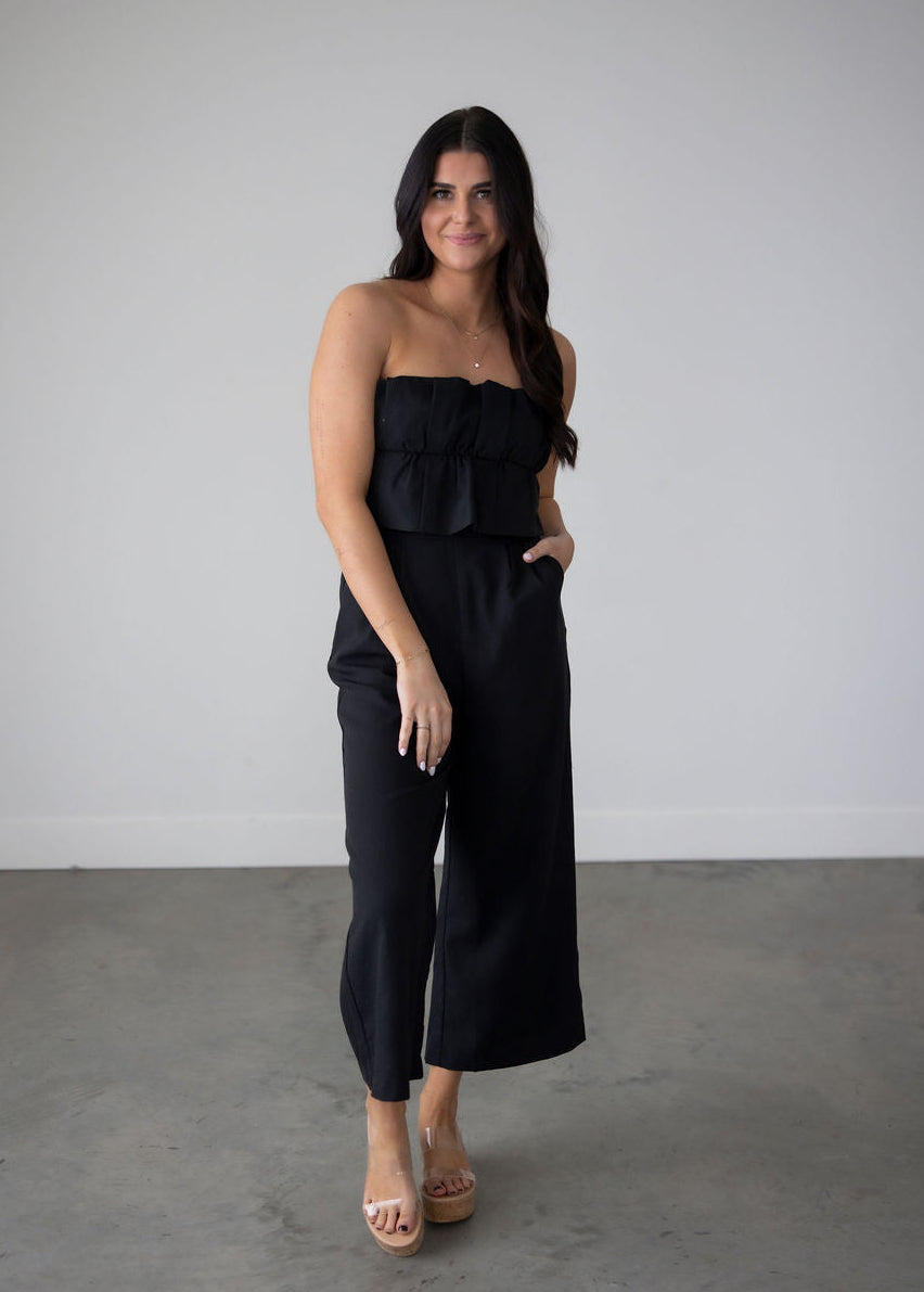 image of Evra Ruffle Jumpsuit