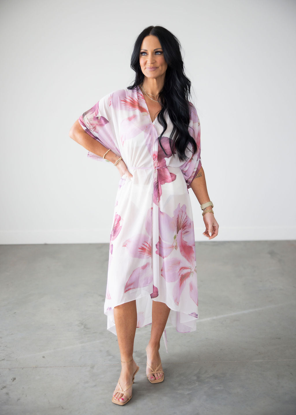 image of Livie Floral Kaftan Dress