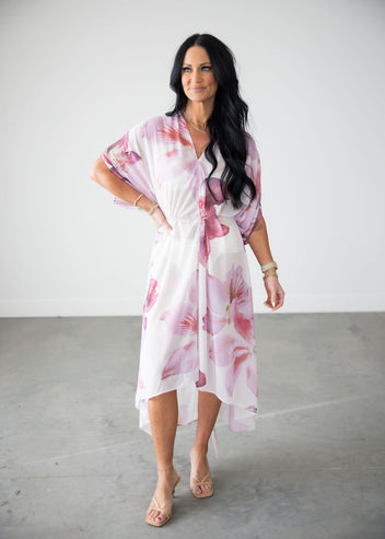 Livie Floral Kaftan Dress