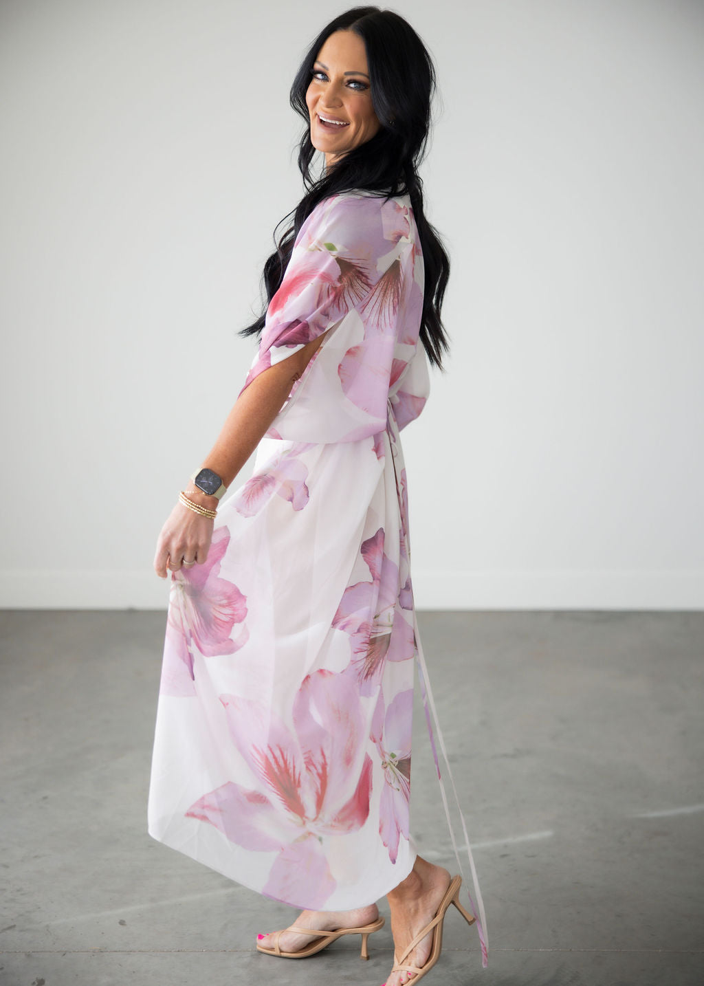 Livie Floral Kaftan Dress