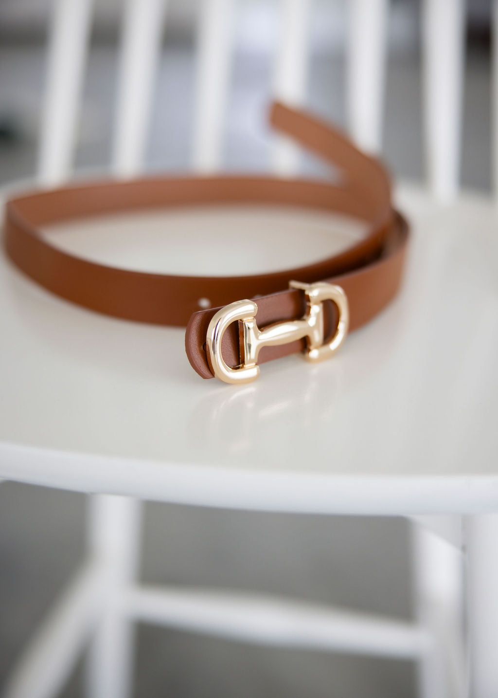 image of Modern Horse Bit Buckle Belt