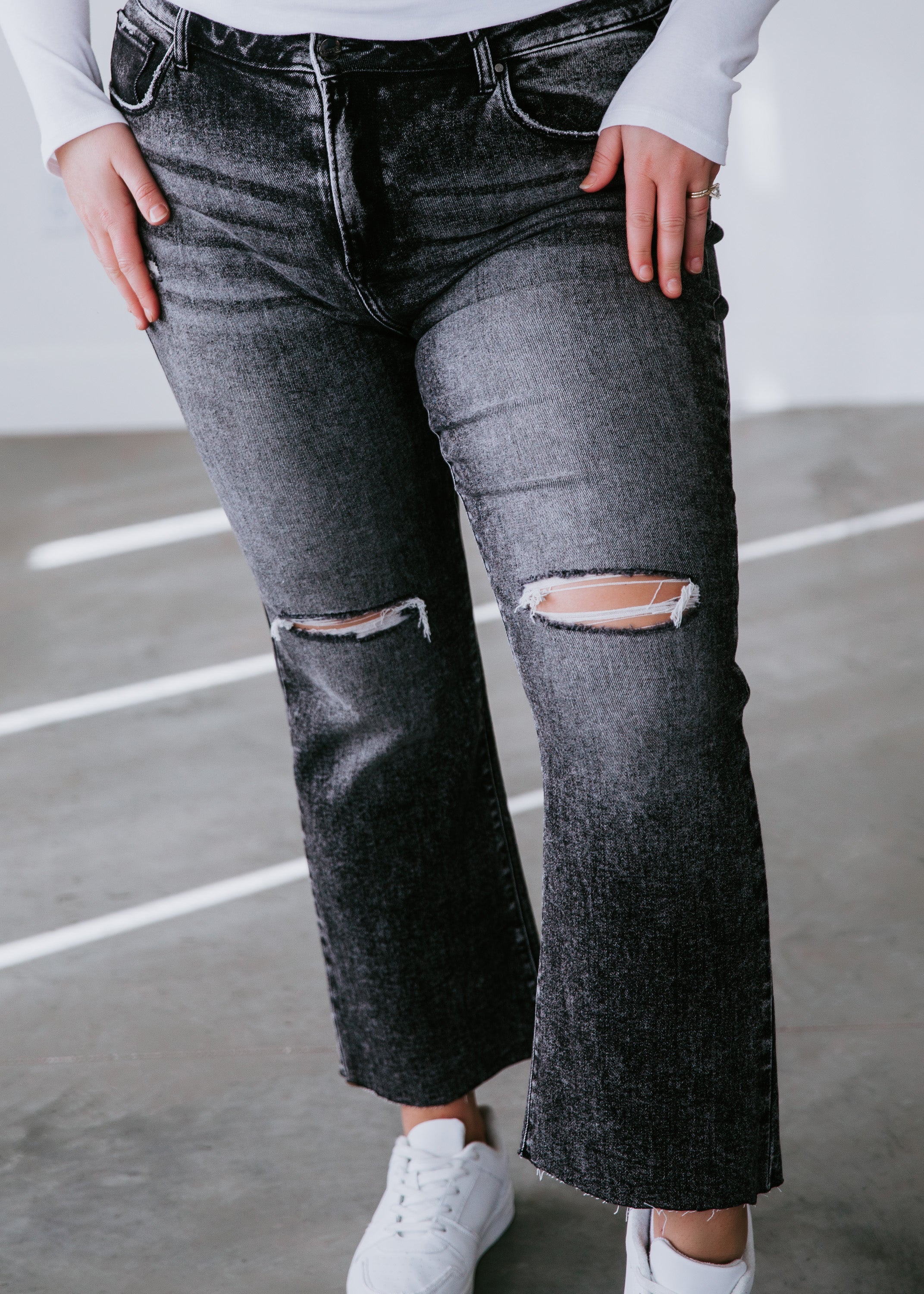 image of Curvy Kienna High Rise Straight Jean