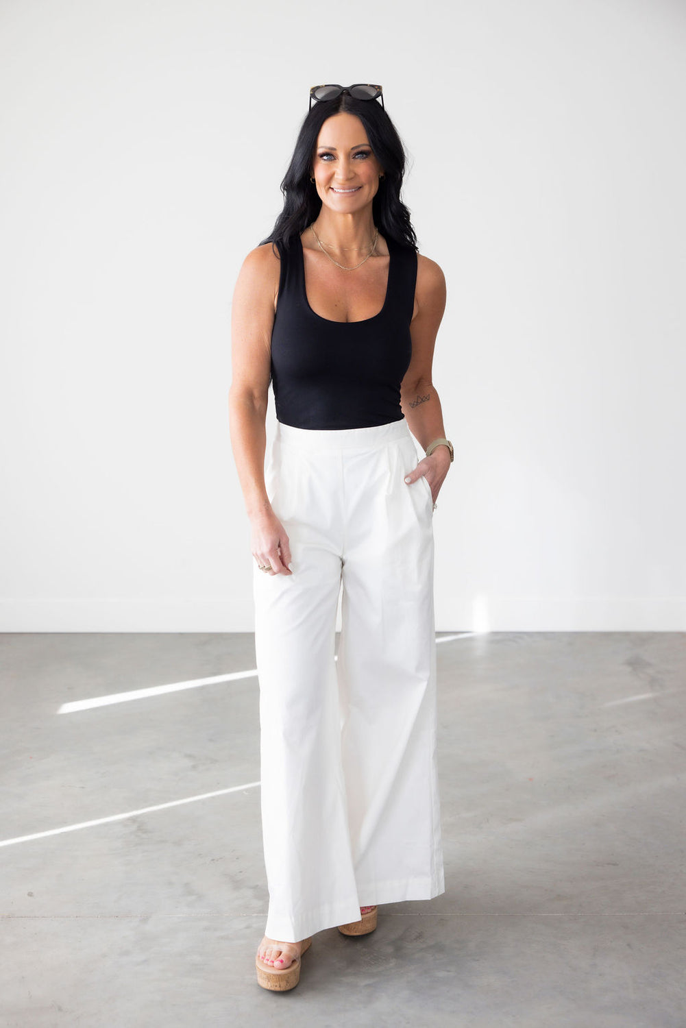Amaya Pleated Wide Leg Pants