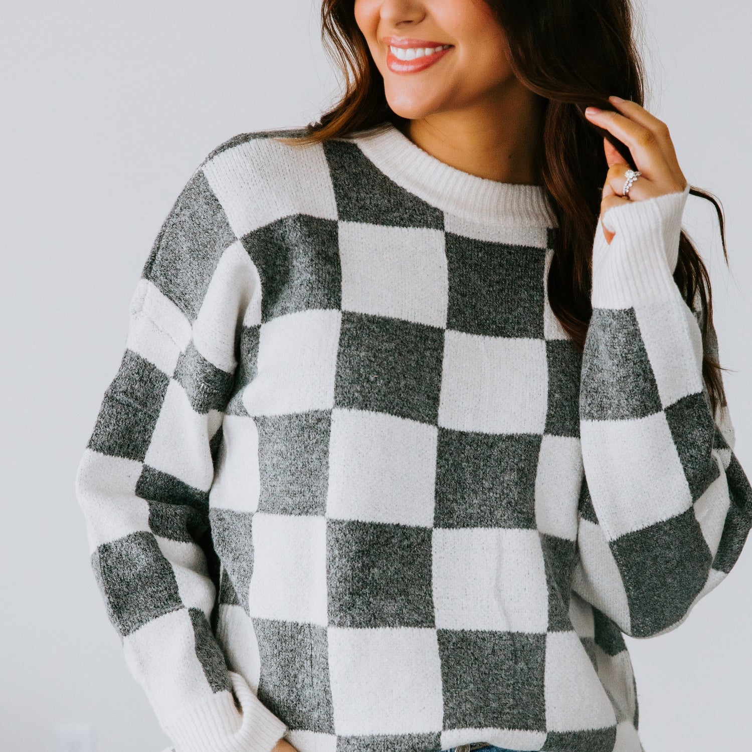 Sevyn Checkered Sweater