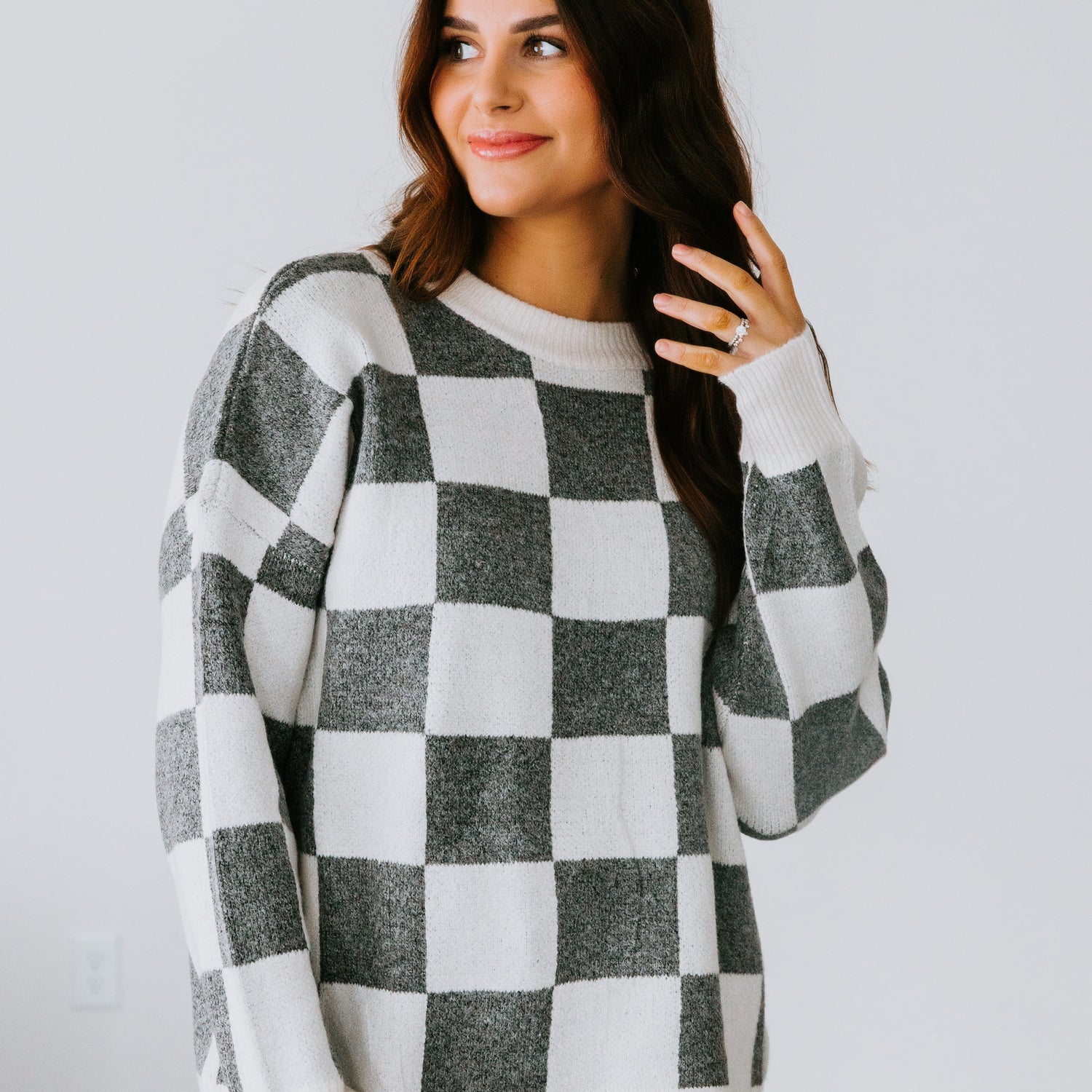 Sevyn Checkered Sweater