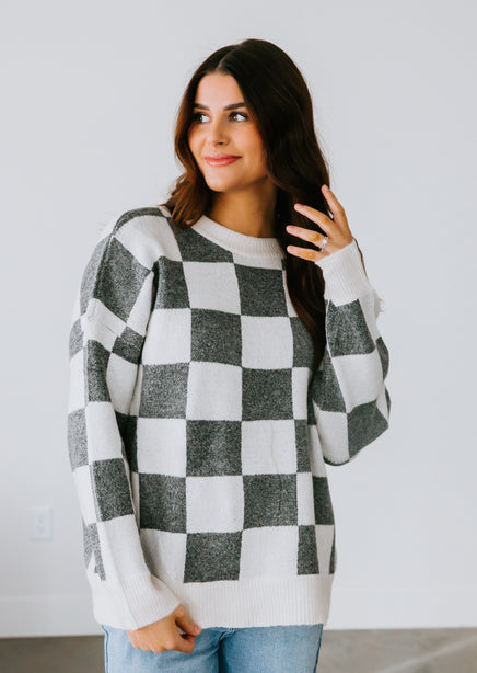 Sevyn Checkered Sweater