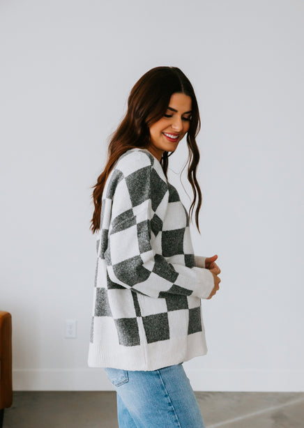 Sevyn Checkered Sweater