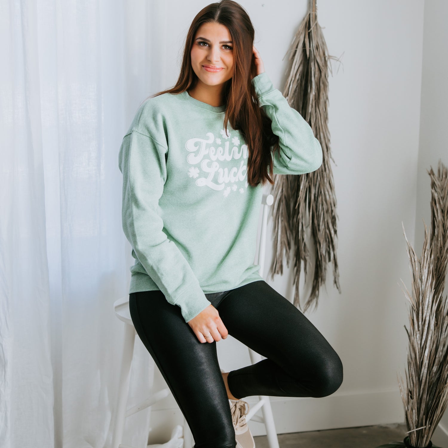 Feeling Lucky Graphic Sweatshirt