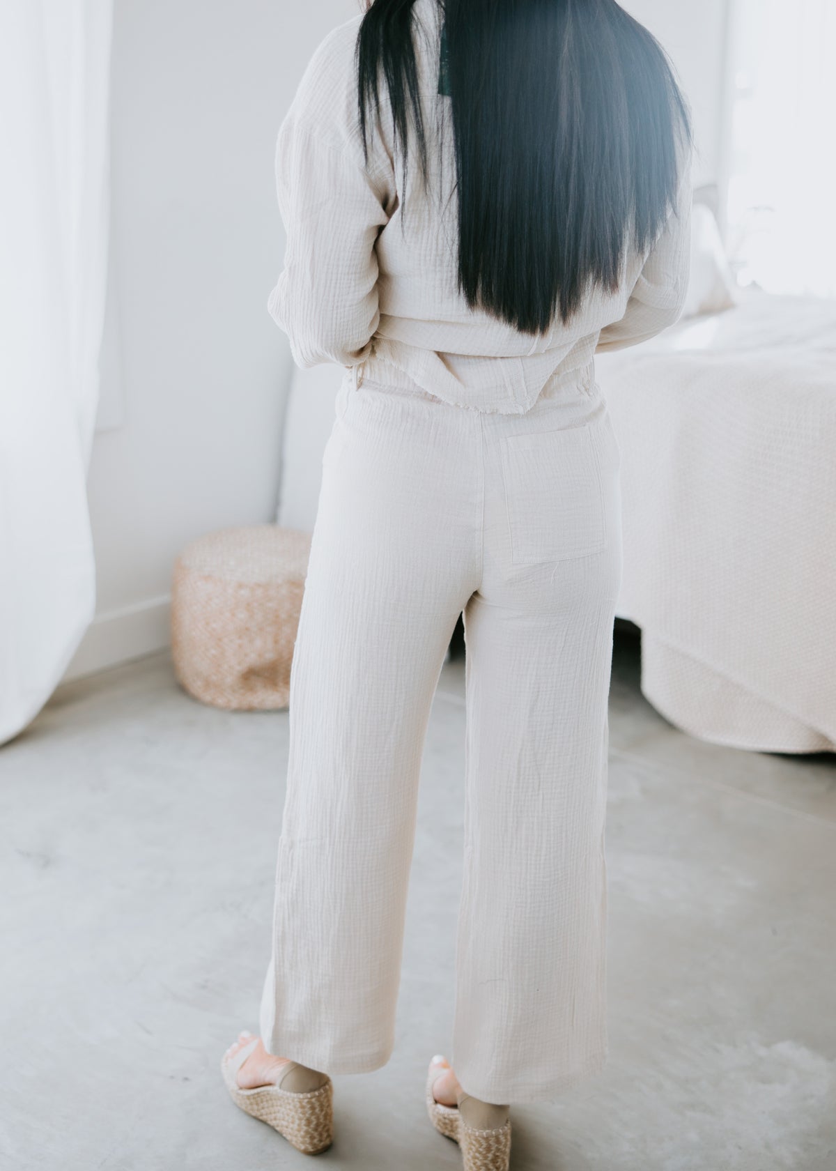 Salina Gauze Pants - White – Wildy Belle