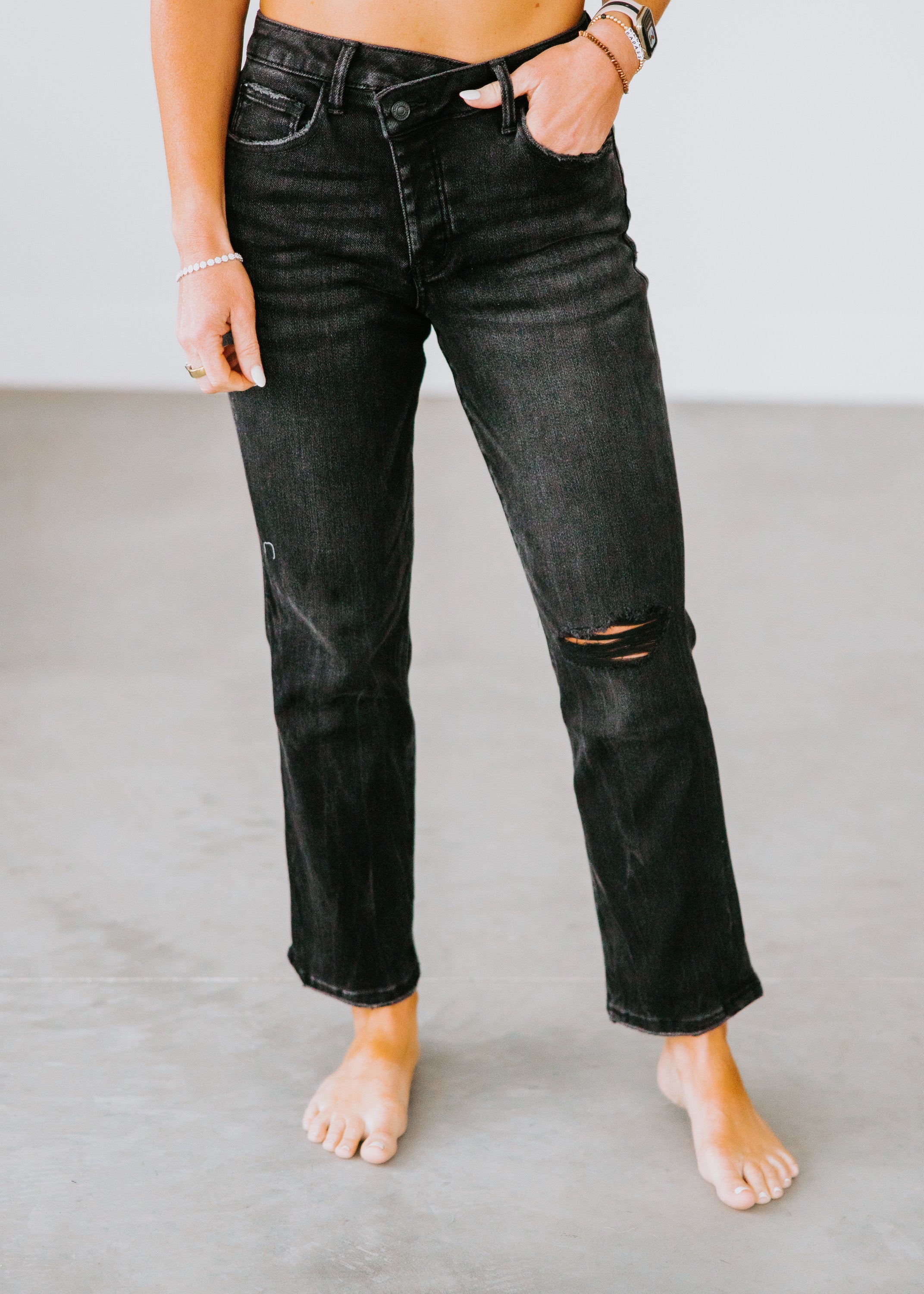 image of Dallen High Rise Straight Jean