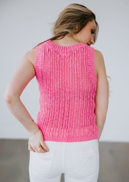 Sheila Crochet Knit Top
