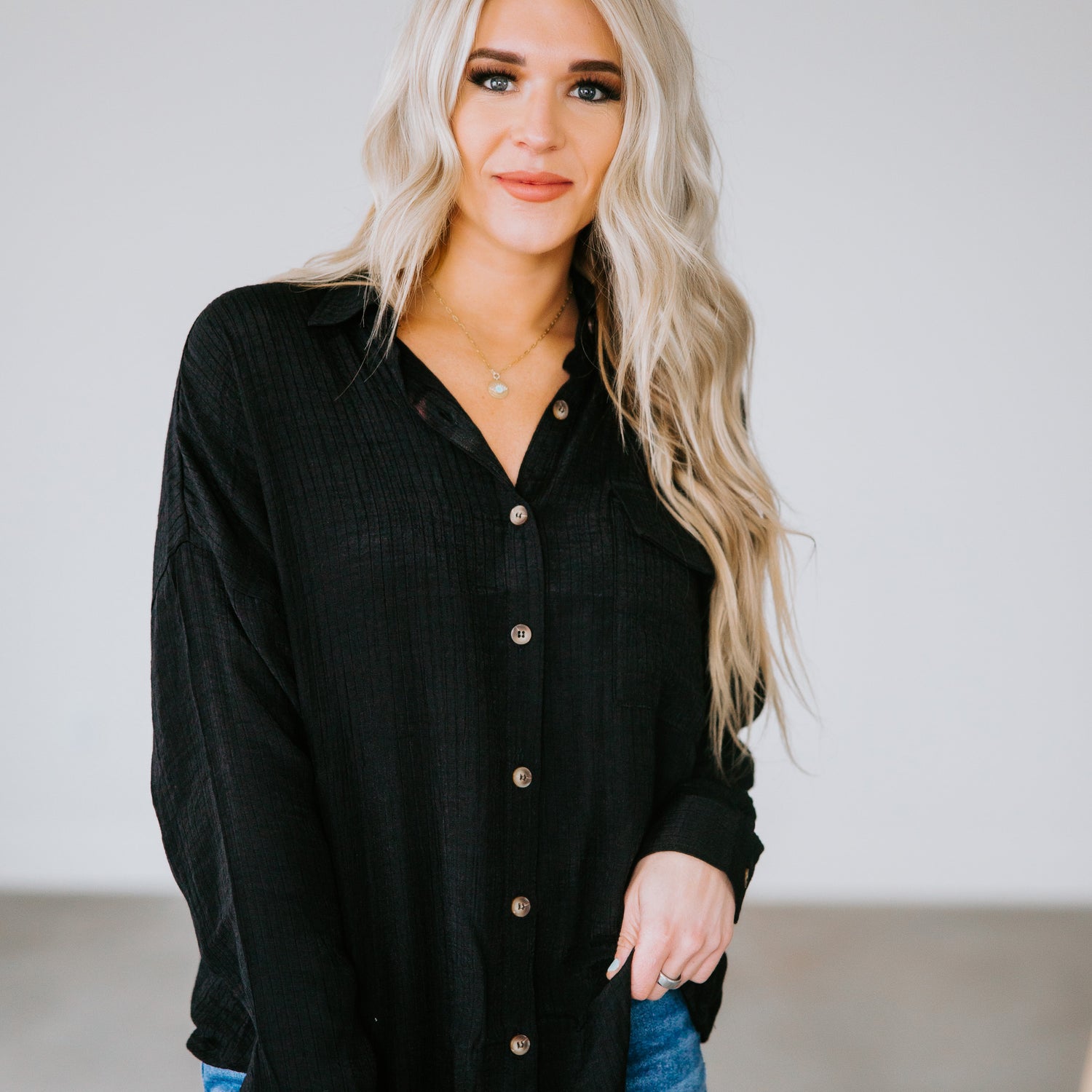 Rickie Button Down Top