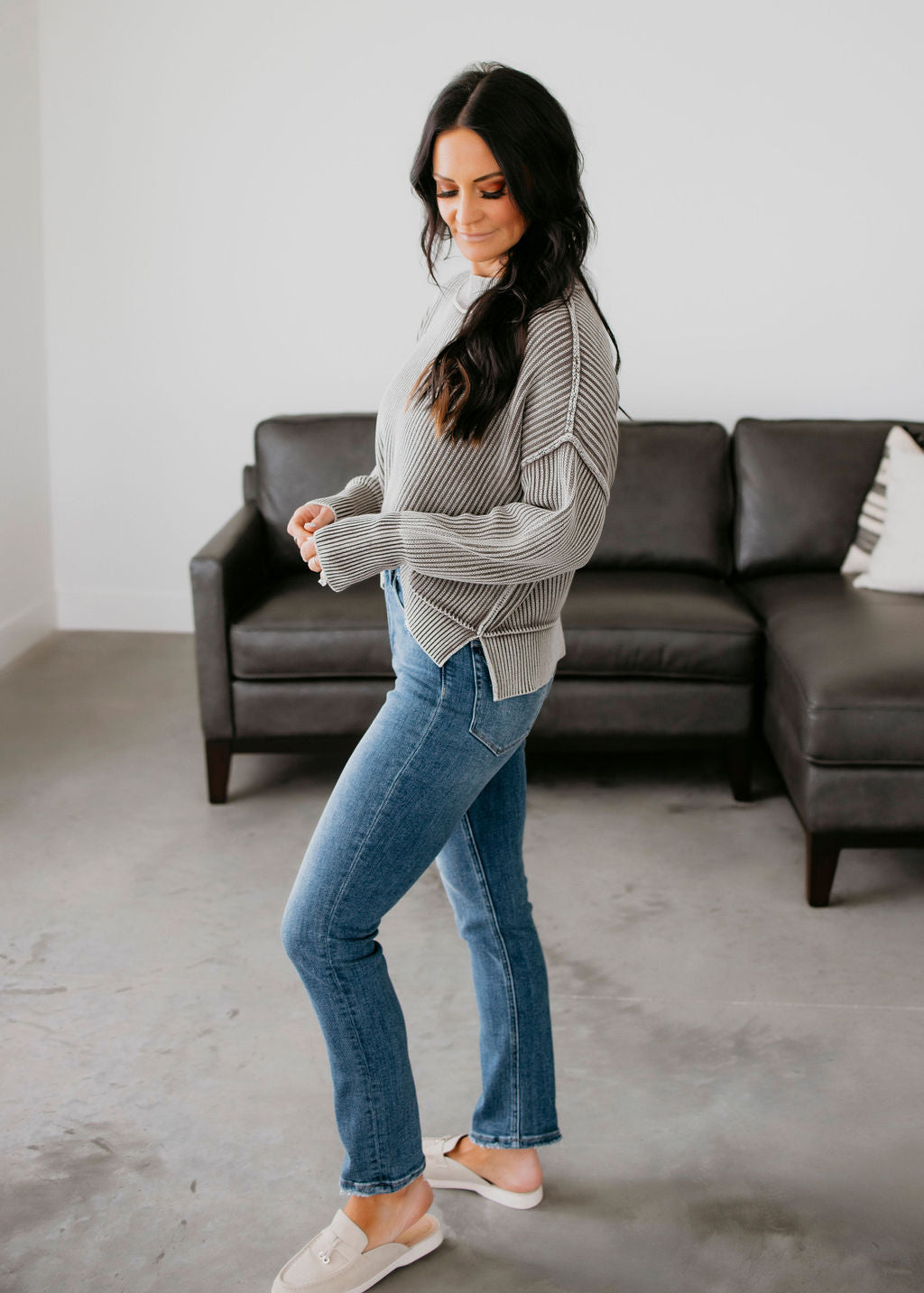 Emelia Ribbed Knit Sweater