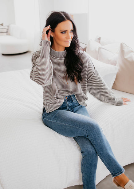 Emelia Ribbed Knit Sweater