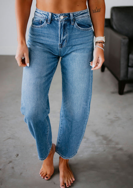 Jett Vervet Barrel Jeans