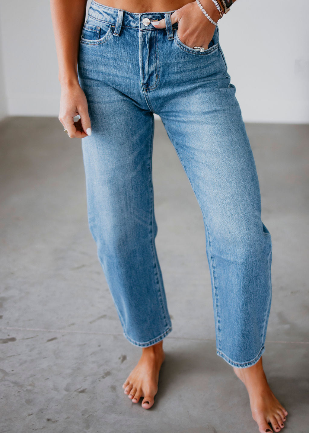 image of Jett Vervet Barrel Jeans