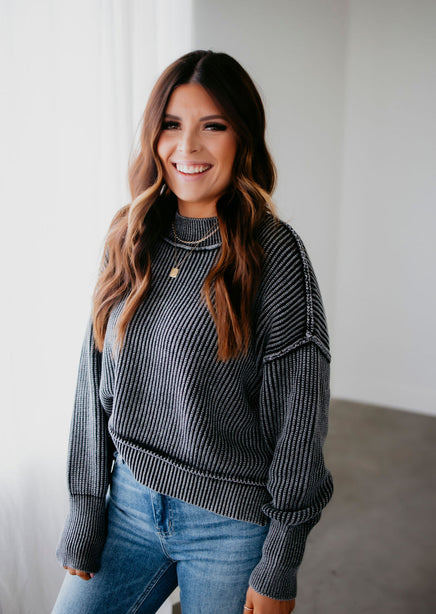 Emelia Ribbed Knit Sweater