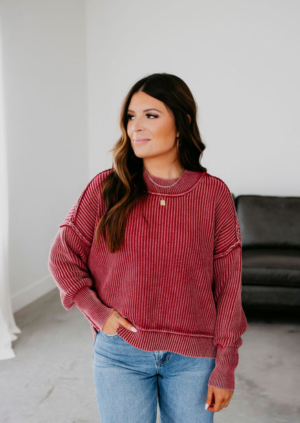 Emelia Ribbed Knit Sweater