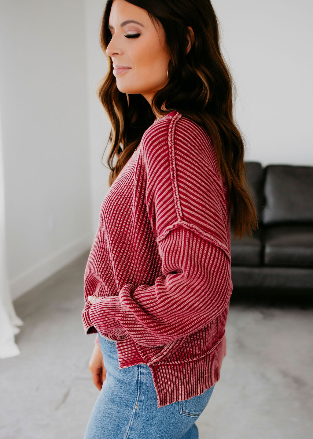 Emelia Ribbed Knit Sweater