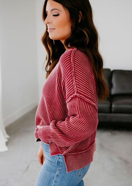 Emelia Ribbed Knit Sweater