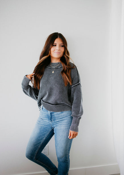 Emelia Ribbed Knit Sweater