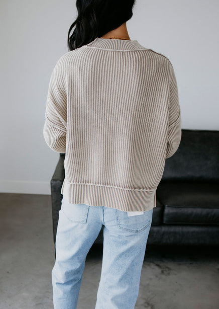 Emelia Ribbed Knit Sweater