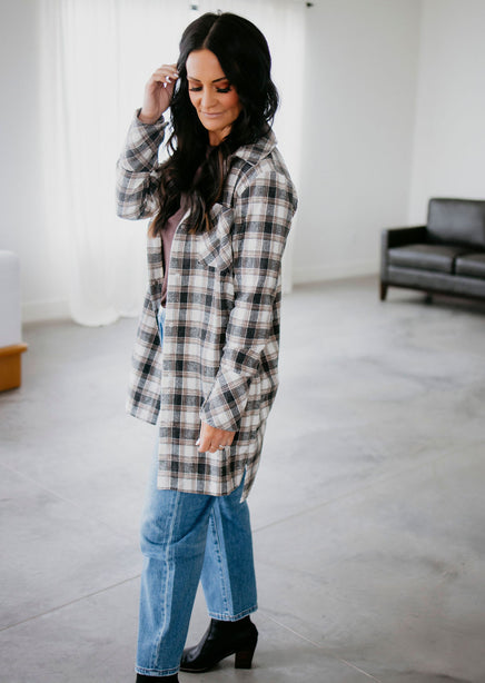 Vickie Plaid Oversized Jacket